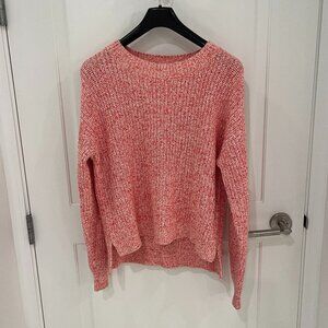 Alex Mill Sweater Pink Chunky Knit Crewneck Long Sleeve Pullover Casual Size S